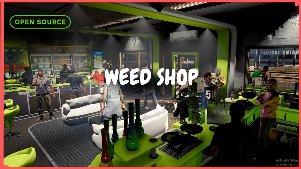 Weed Shop "SKY HIGH" MLO FiveM | Cannabis Dispensary & Processing Facility | Open Source